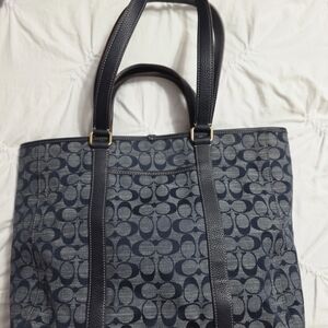 Stylish Blue and light Blue Tote Bag